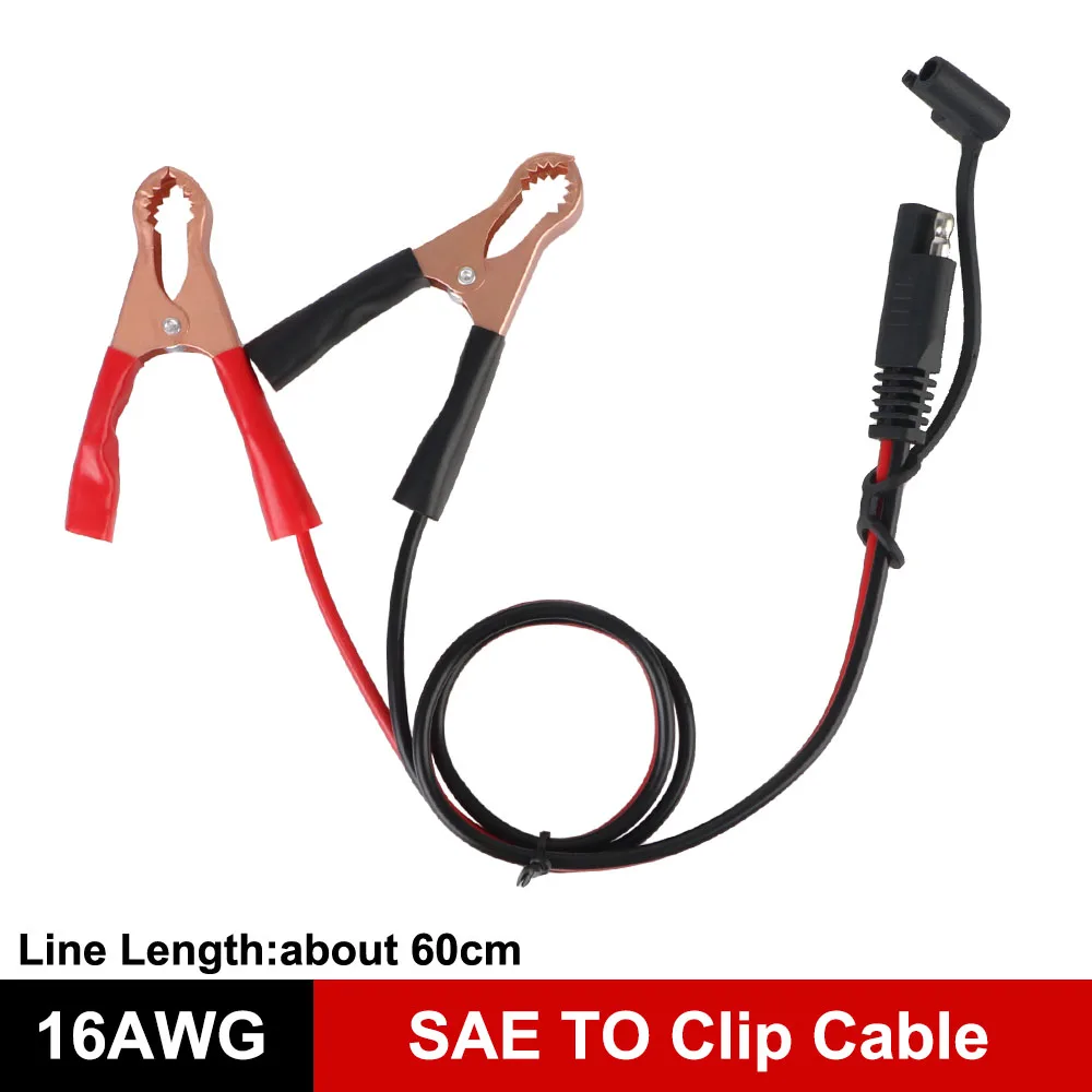 

Alligator Clips Quick Disconnect to Alligator Clips Battery 16AWG SAE Quick Adapter to SAE Quick Disconnect Plug 60CM Cable