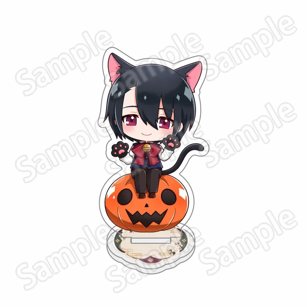Jack Jeanne Halloween  Summer Beach Acrylic Keychain Stand  Anime Character Desktop Decor Collectible Tabletop Ornament Fan Gift