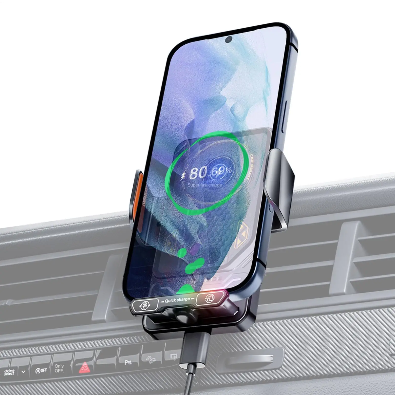 

Car Phone Mount Anti-Slip Smartphone Stand Vent Phone Holder For Car For Trailer RV Automotive Sedans Pickup Tractor Truck