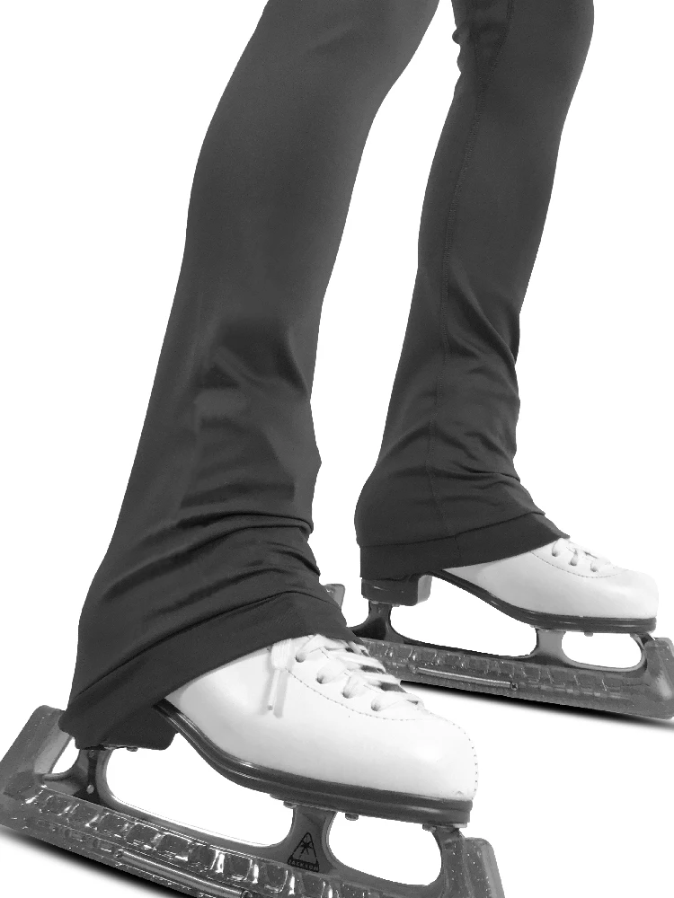 

Эластичные тонкие тренировочные брюки для фигурного катания для взрослых и детей, облегающие модные брюки для катания на коньках