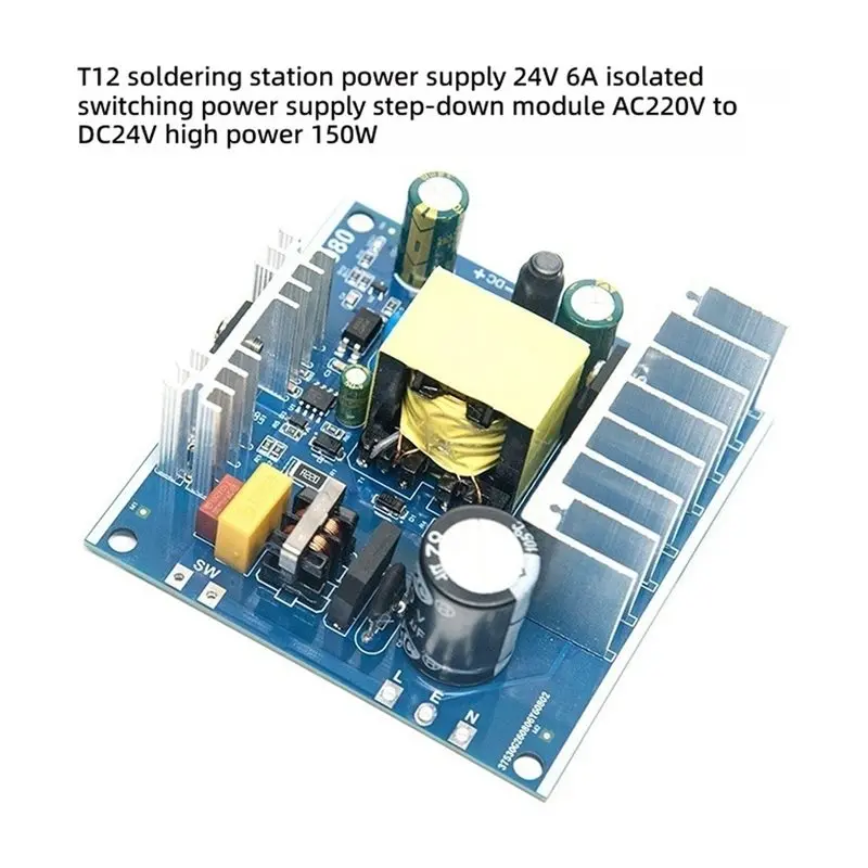 【LIMITED TIME DISCOUNT】T12 150W Soldering Station Power Supply Board AC220V To DC24V 6A AC-DC Isolated Step Down Power Module Hi
