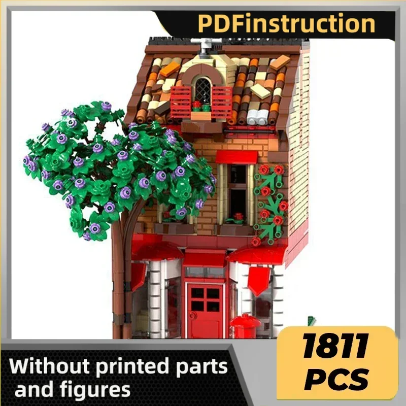 

Moc строительные кирпичи, модель с видом на улицу, деревня, почтовый офис, технология, модульные блоки, подарки, игрушки для детей, наборы «сделай сам», сборка