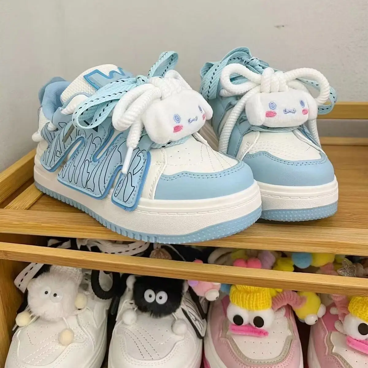 Sanrio Cinnamoroll Cute Shoes Thick Sole Versatile Fashion Sneakers For Women Y2k Student Aesthetic Casual Sport Board Shoes