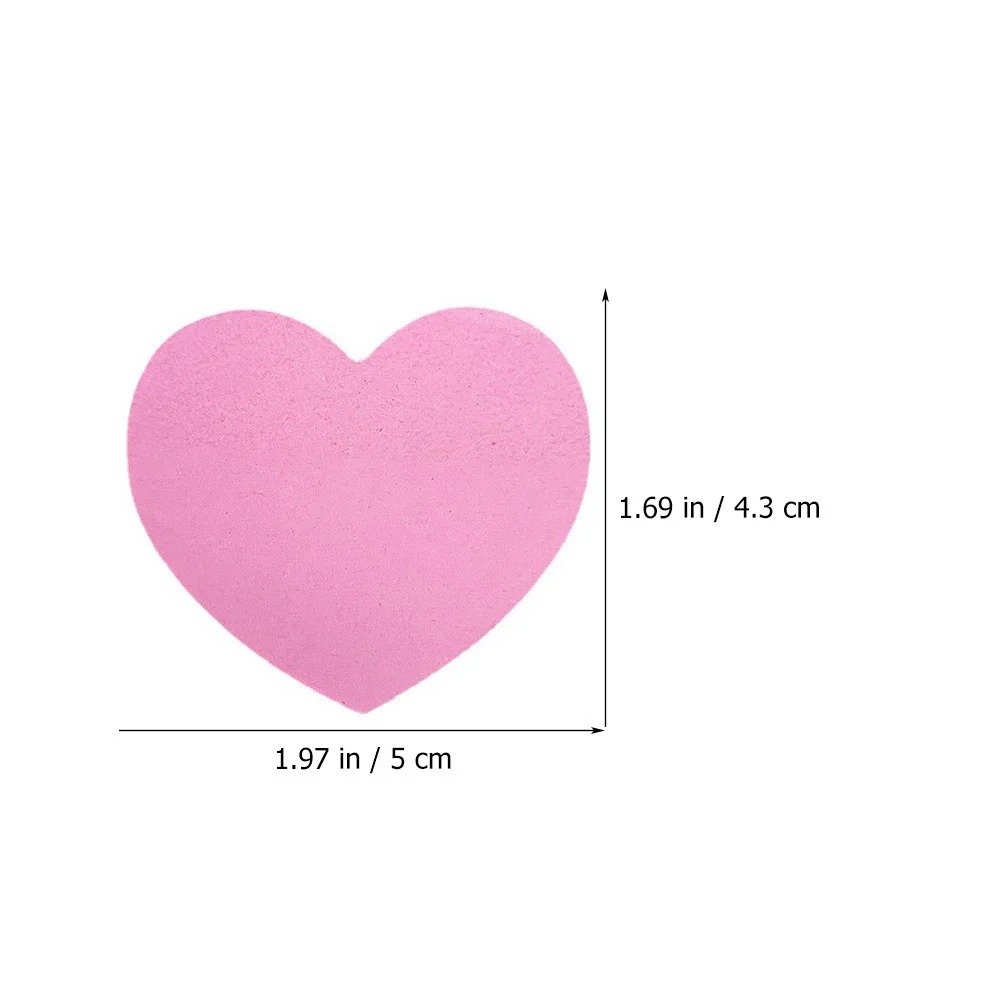 

10 Books Portable Heart Shape Memo Stickers Tearable Self Adhesive Note Pads for Office School Household Memo Pads