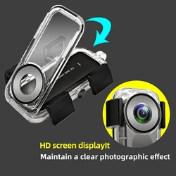 RISE-Waterproof Housing Case For Insta360 ONE X2, Underwater Dive Protective Shell 40M (131Ft) Aciton Camera Accessories