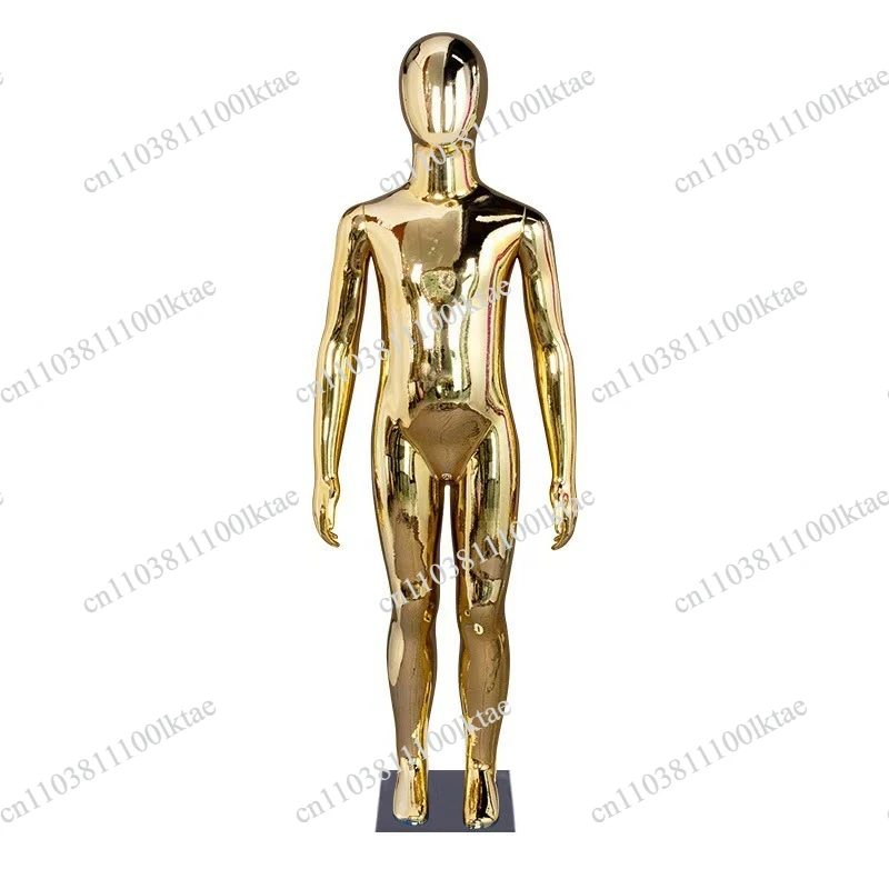 Model Display Gold Silver Children's Clothing Electroplated Children's  Display Stand