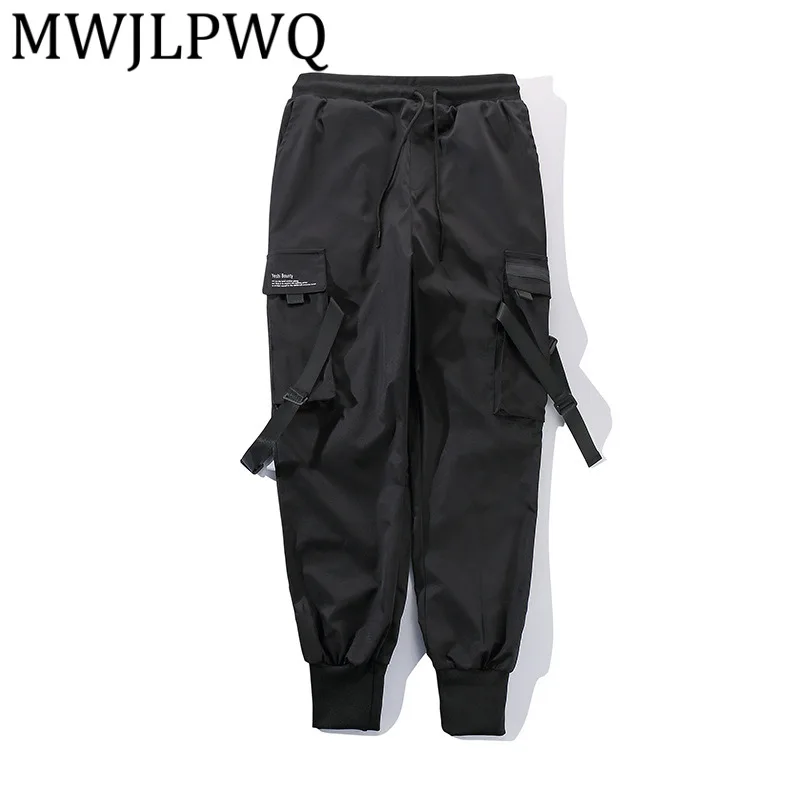 

MWJLPWQ Trend Functional Style Cargo Trousers Men's American High Street Autumn Fashion Slim Multi-Pocket Casual Pants 21941