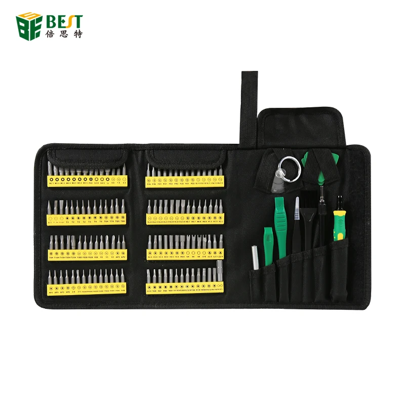 

BES 126 pcs Precision Screwdriver Repair Kit Opening Pry Tool Repair Kit for iPhone iPad Tablet PC Laptop BST-117