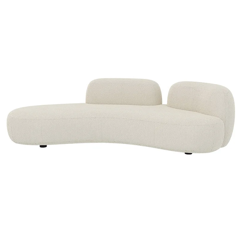 

Nordic, fabric sofa, modern, simple, creamy style, home, living room
