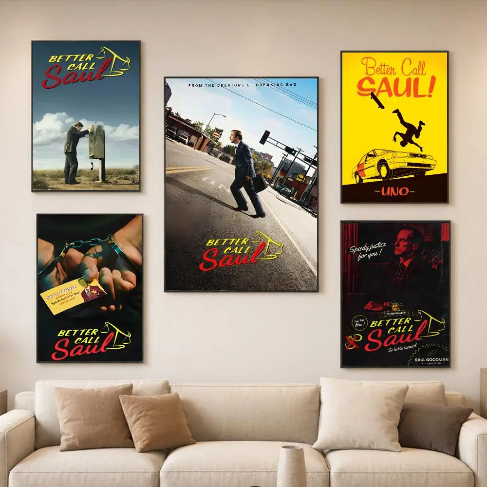 Teleplay B-Better Call Saul Poster Wall Art Print Art Suitable For Living Room Bedroom Bar Parlor Home Decor Gift