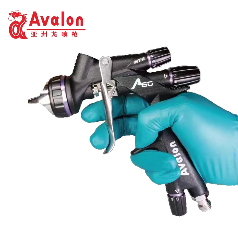 Automotive paint gun Avalon A60 HTE high performance varnish gun  nozzle 1.3/1.4mm Professional airbrush