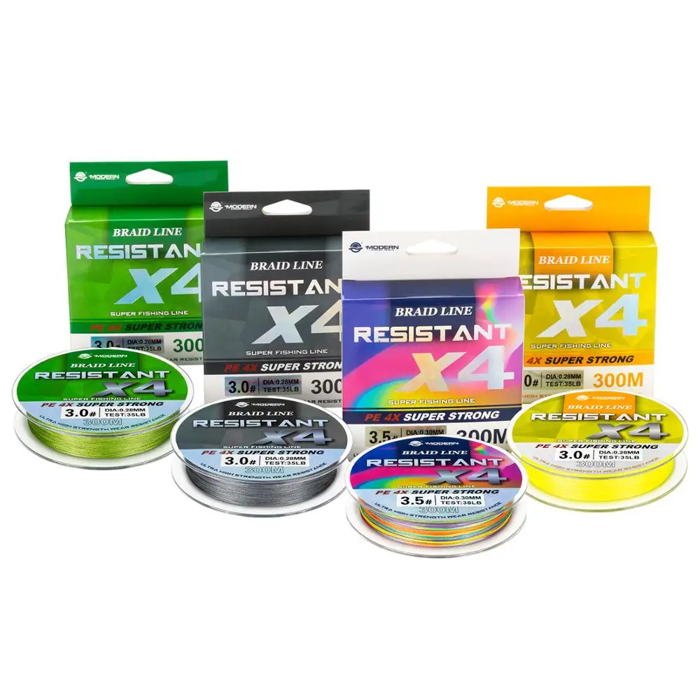 Sedal trenzado japonés 4 hebras - Resistencia 8-80LB carpfishing