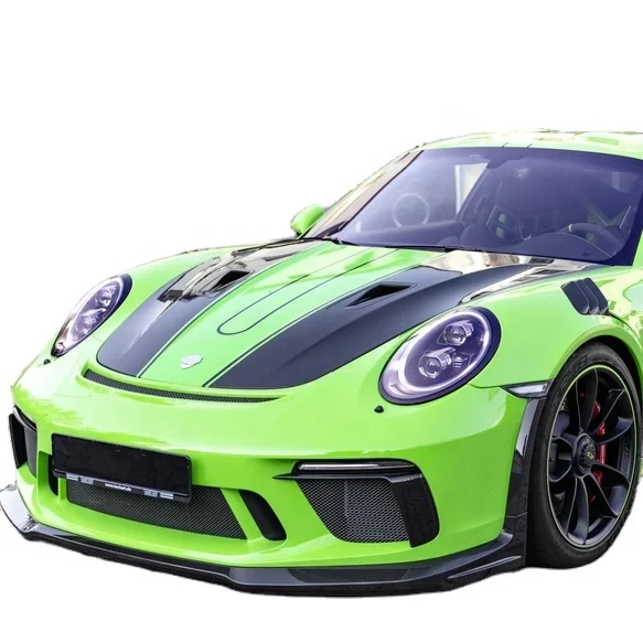 GT3 Style Dry Carbon Fiber Bonnet Engine Hood For