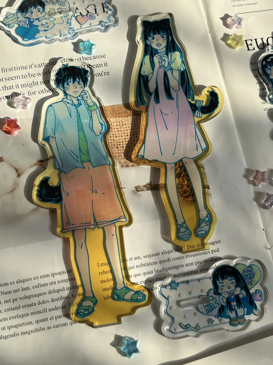Kimi ni Todoke Toy Acrylic Stand Anime Model Action Figure Ornament Kids Collection Toys Kazehaya shota Kuroiike Shouko。