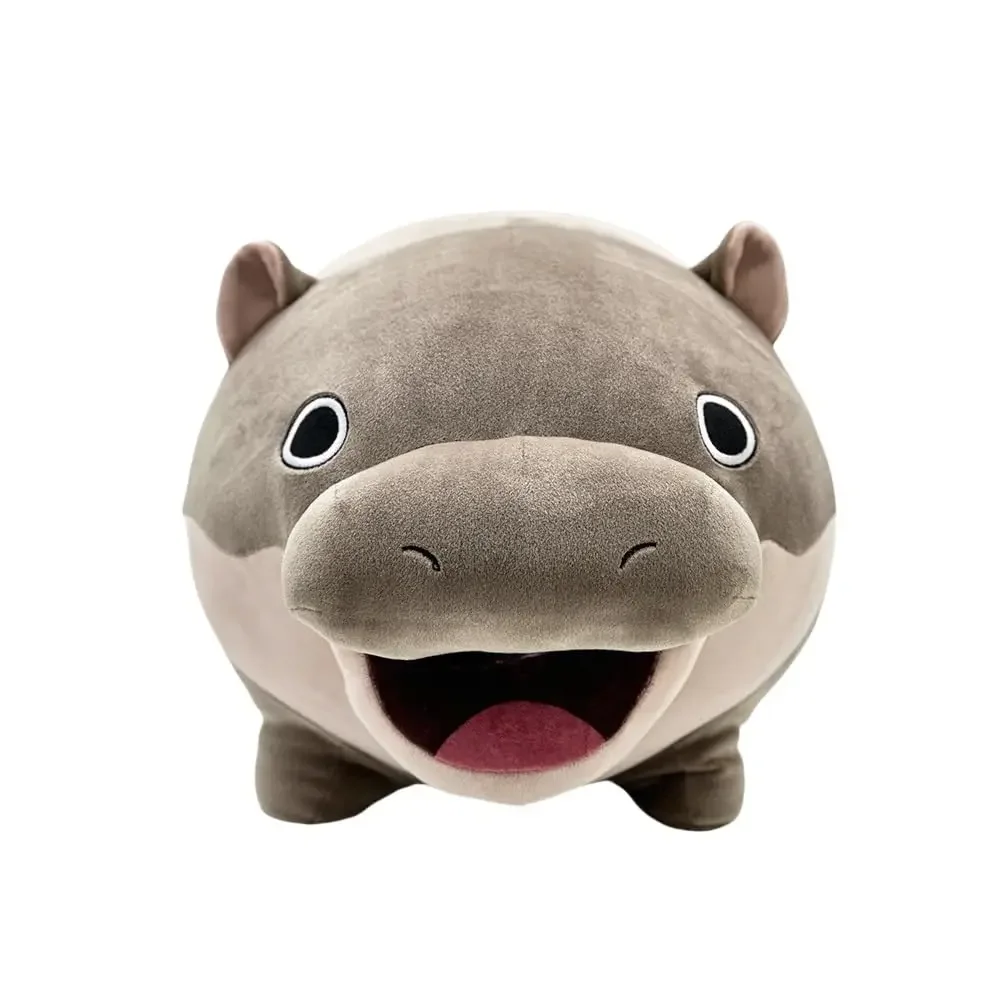 Moo Deng Plush ของเล่นตุ๊กตาหมอนอิงการ์ตูน Hippo หมอนน่ารักตุ๊กตาของเล่นคริสต์มาสของขวัญตกแต่งห้องเด็ก
