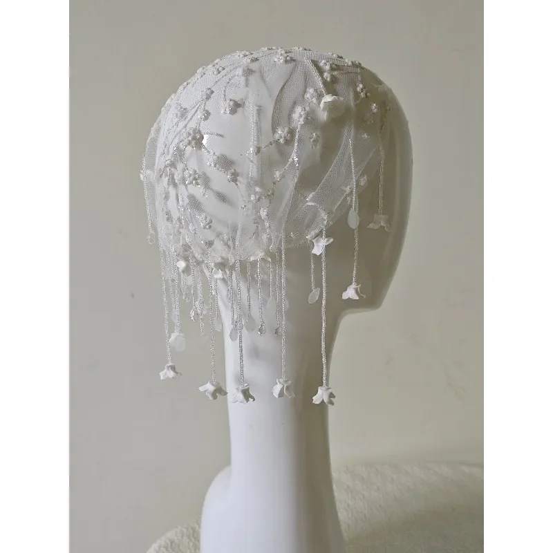 DIY handmade bridal headgear wedding dress hair accessories headgear jewelry studio photo props 2026