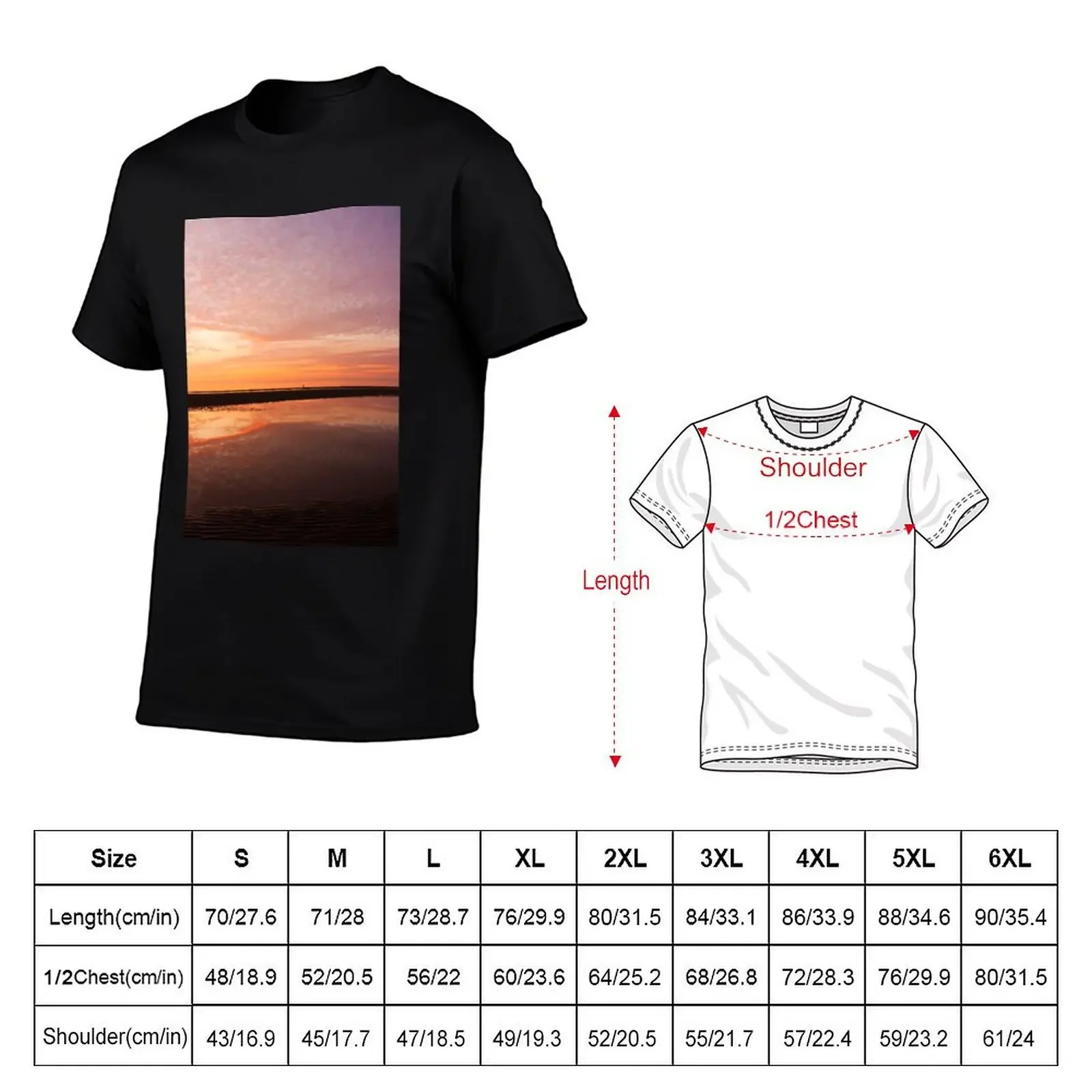 Aberconwy Sunset - Aberconwy Sands - Wales T-shirt magliette grafiche abbigliamento felpato da uomo