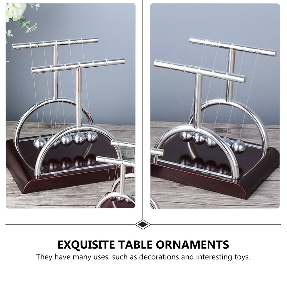 

2 pcs Desktop Decorations Perpetual Motion Funny Playthings Educational For Home Office Creative Plastic Adornments
