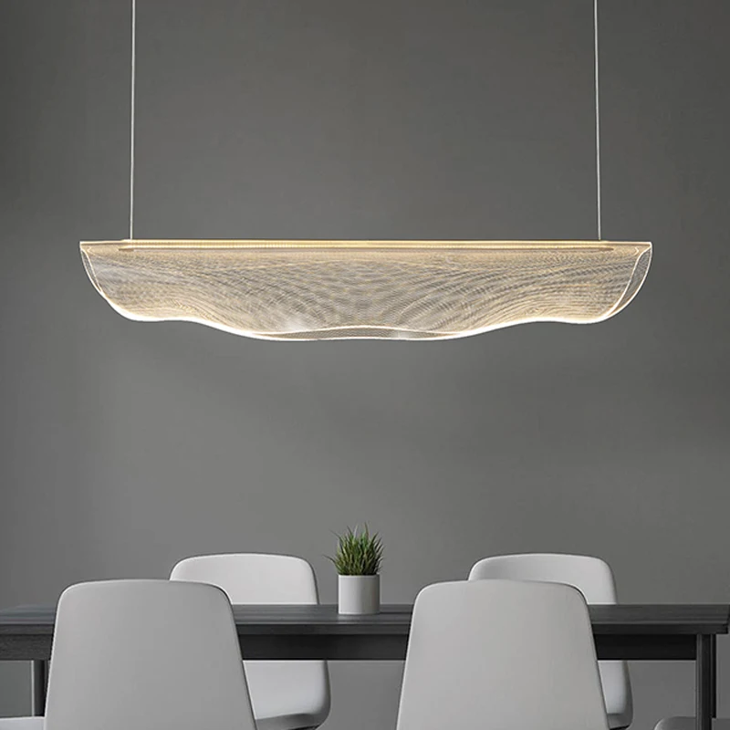 Modern Water Streamline Pendant Lamps American Creative Pendant Lights Fixture Nordic Restaurant Tearoom Pub Bar Shop Droplight