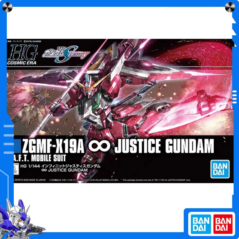 

Original Bandai 1/144 HGCE Infinite Justice Gundam Seed Destiny Anime Action Assembly Model Collect Ornament Festival Gift