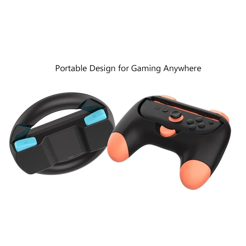 Volante de corrida e apertos de mão para switch 2,4 em 1 gamepad alça para switch 2 controlador suporte suporte