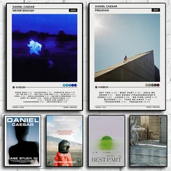 Daniel Caesar Music Album Freudian Never Enough Case Study Pop Singer Posters For Room Wall Art Home Decor Canvas Print Pictures