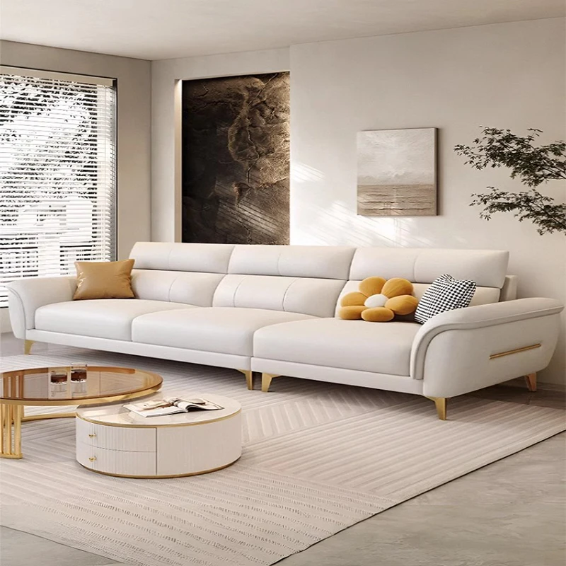 

Lazy White Living Room Sofas Upholstery Large Leather Vintage Living Room Sofas Minimalista Classic Divani Soggiorno Furniture