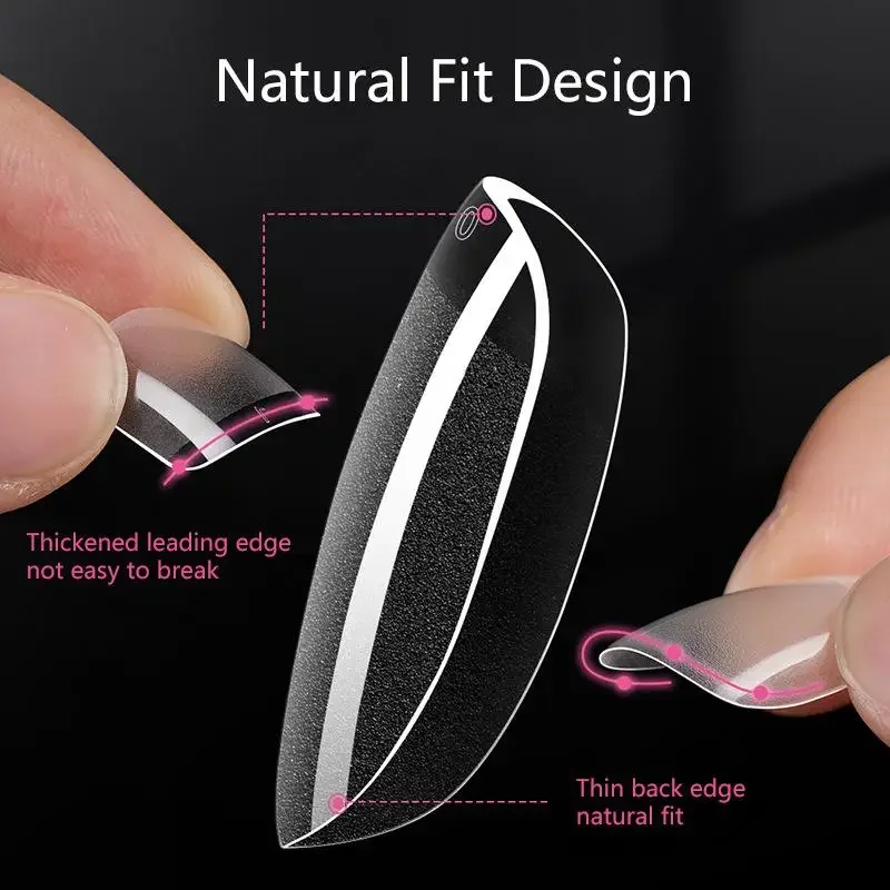 120/240 قطعة شبه ماتي قصيرة مربع أظافر صناعية نصائح لا تلميع لينة هلام الإصبع غطاء كامل أظافر صناعية وهمية تمديد #2