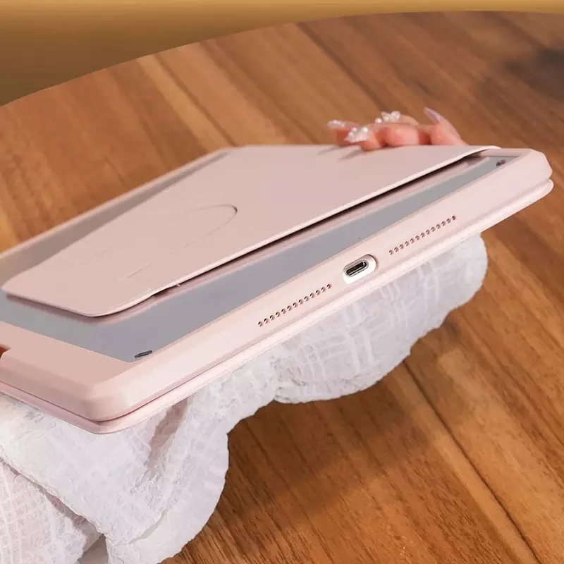 เคสอะคริลิกหมุนได้สำหรับแผ่น Xiaomi Pad 6S Pro 12.4นิ้ว2024 5 Pro 6 Pro redmi Pad SE 11แผ่น10.61โปร่งใสพร้อมช่องเสียบปากกา