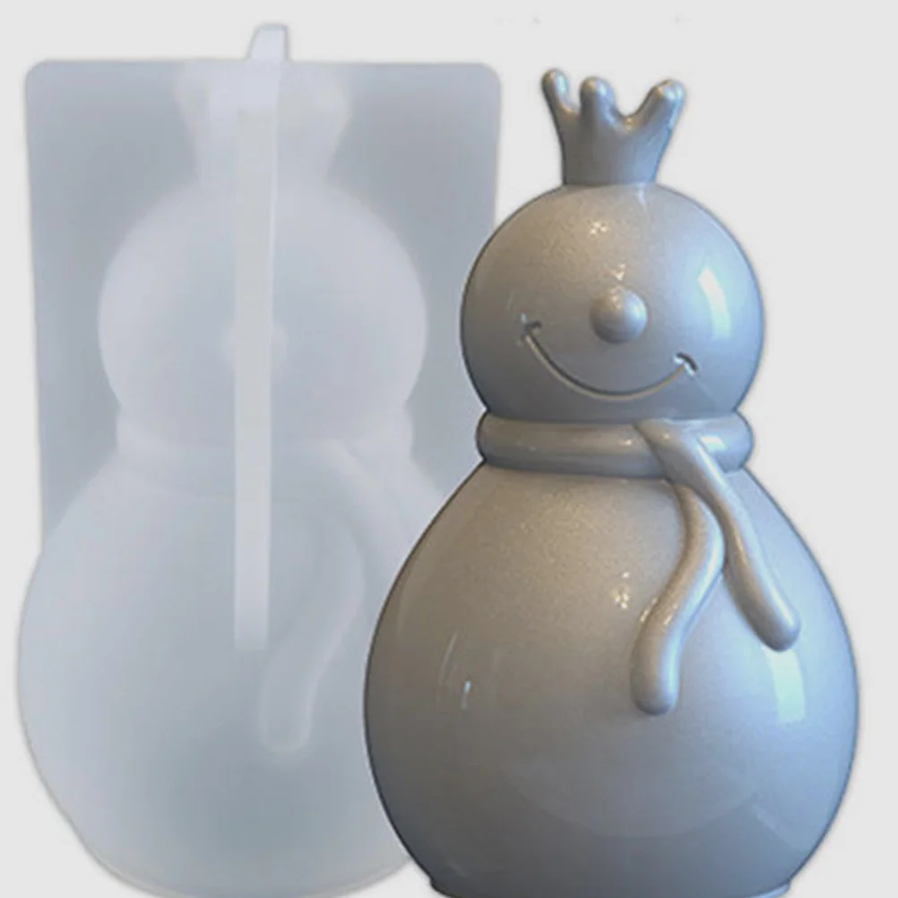 2 個クリスマスサンタ雪だるま型シリコーン Diy クラフト作成卓上飾りクリスマス装飾エポキシ樹脂装飾鋳造型