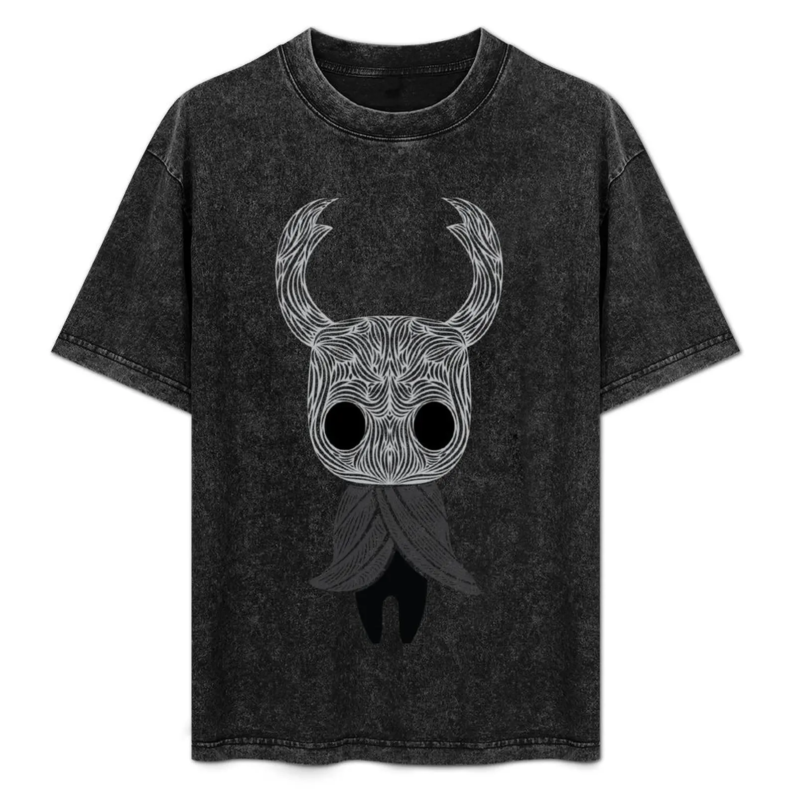 

Hollow Knight Cut out T-Shirt anime stuff plus sizes T-shirts oversize heavy weight t shirts for men