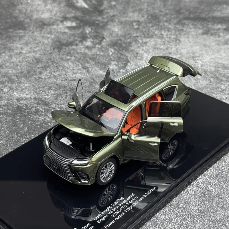 

Полностью открытая модель автомобиля из сплава LX600, ЖК-дисплей 1:43, подарочная коллекция украшений, подарок