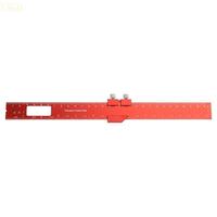 Y5GD Woodworking ToolsRuler Pocket Ruler Slide Ruler Inch Metal Slide Stops