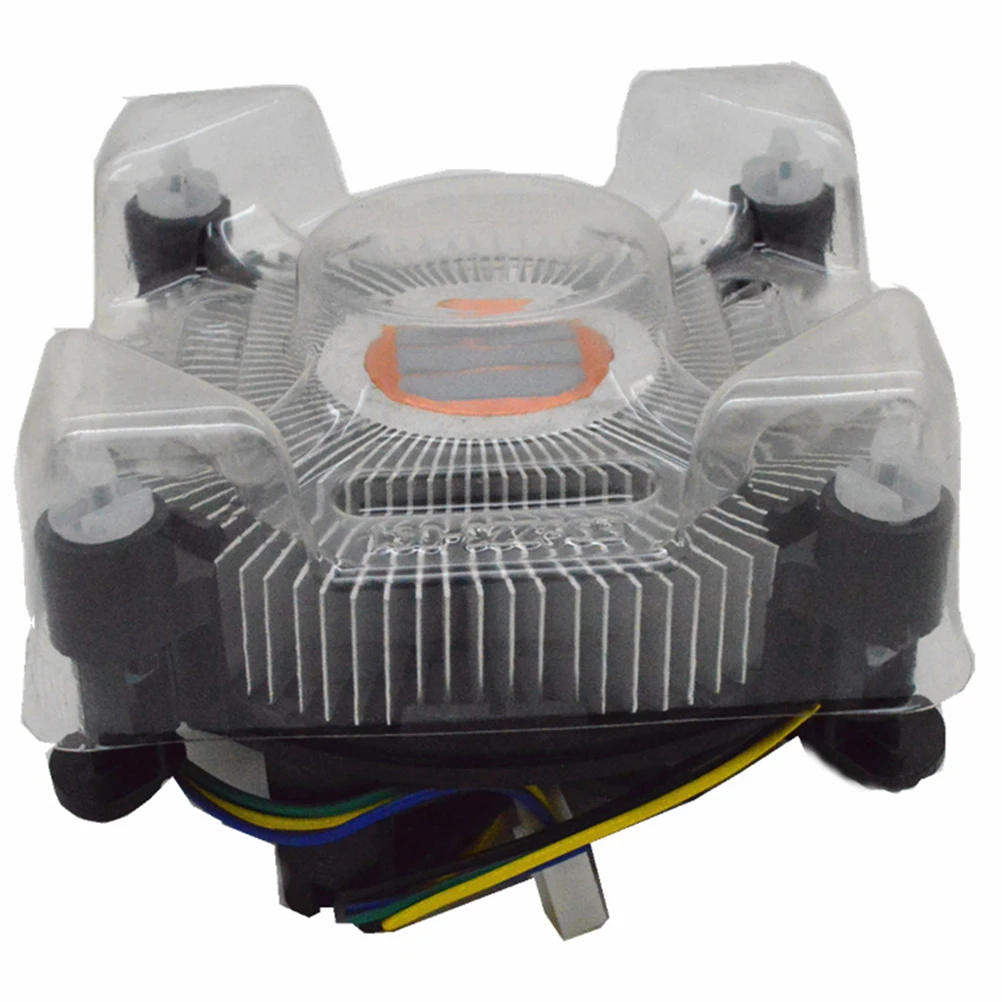 

Copper Core CPU Cooler Fan High Ultra Quiet Aluminum Heat Sink 115X Interface Compatible Computer Accessories