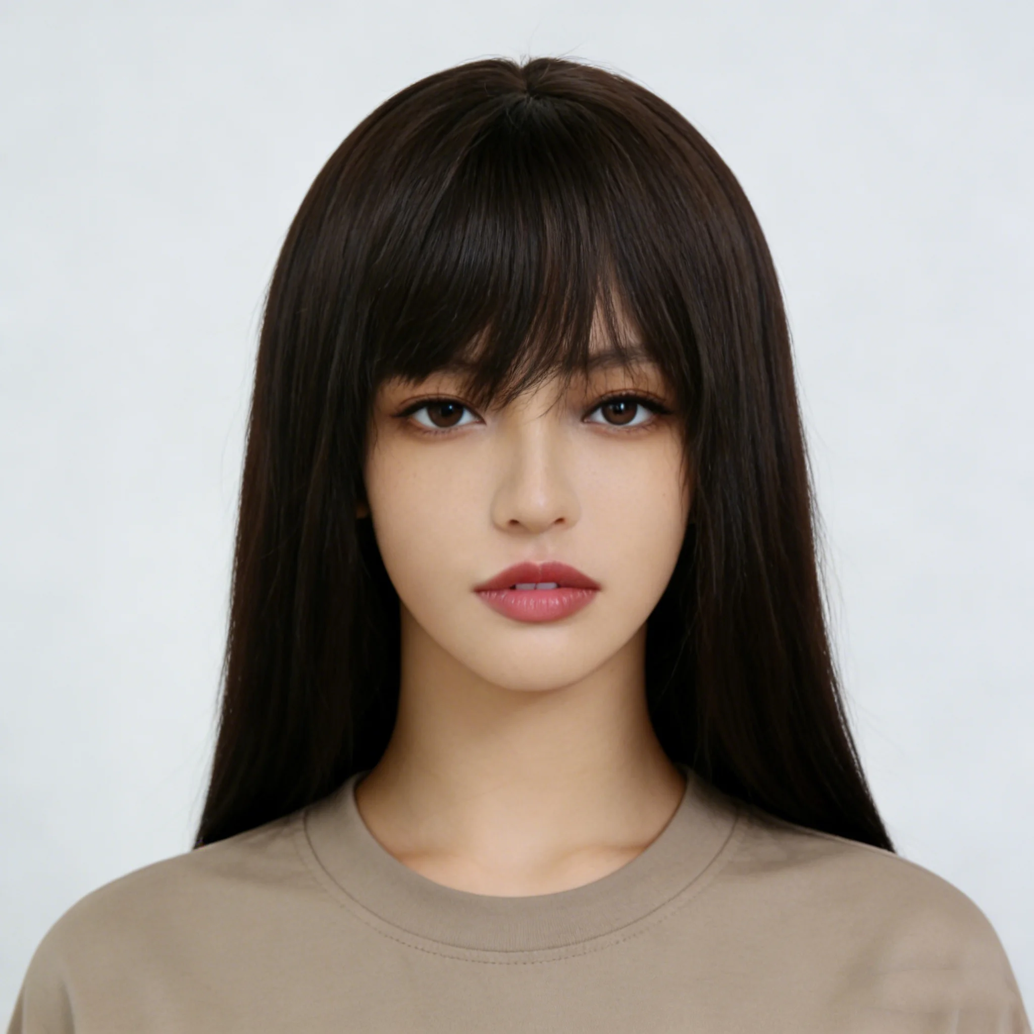 parrucca-sintetica-lunga-e-diritta-con-frangia-sottile-design-marrone-scuro-look-trendy-perfetta-per-cambiare-istantaneamente-l'acconciatura-per-donna