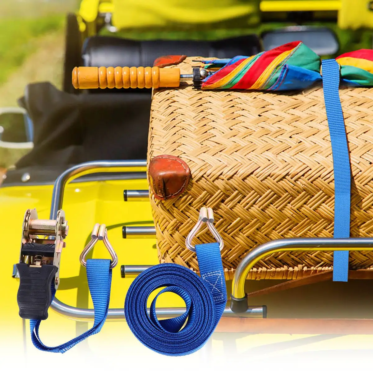 1Set Cargo Binding Belt Tensioner Heavy Duty Tightening Belt Vehicle Load Secure Truck Strap Luggage Binder Fast Release Anti