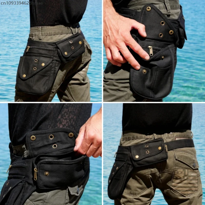 

Vintage Steampunk Waist Leg Bags Women Men Victorian Style Bag Thigh Hip Belt Packs Messenger Multifunctional Bags