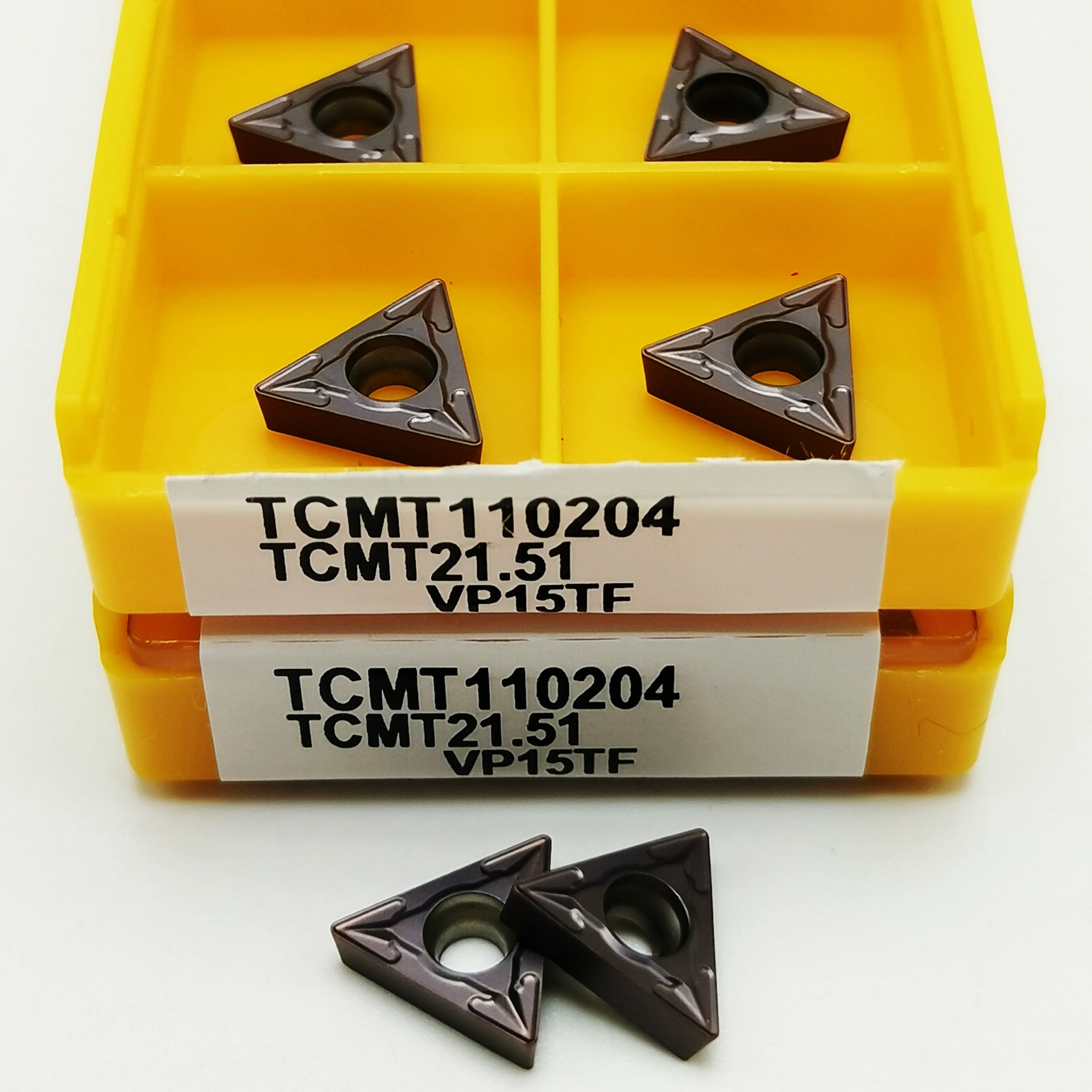 카바이드 인서트 선삭 인서트, CNC 선반 공구, 선삭 공구, DCMT070204, TCMT110204, VP15TF, DCMT0702, TCMT1102, 10 개