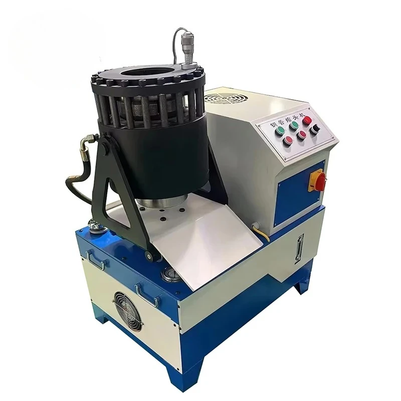 Customized High Pressure Pump Core Steel Pipe Locking Engine Bearing New Hydraulic Oil Hose Crimping Machine 220V Easy Operate