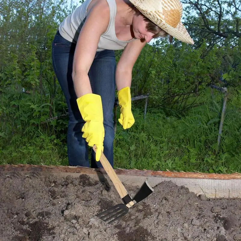 Dupla finalidade Stand Up Weeder Artefato de ervas daninhas Ferramenta extrator de erva daninha Ferramentas de enxada de jardim com mão confortável Ferramenta Bonsai Agrícola