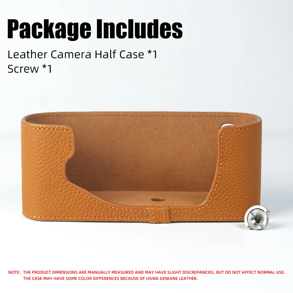 For CONTAX S2 Case Leash Camera Strap Leather Camera Half Case Camera Genuine Leather Bag Case Handmade Half Case