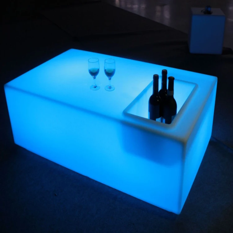 Luminous Table Decoration Hotel Luminous Furniture Cocktail Desk Coaster Bar Chair Furniture Suite Bar Tables