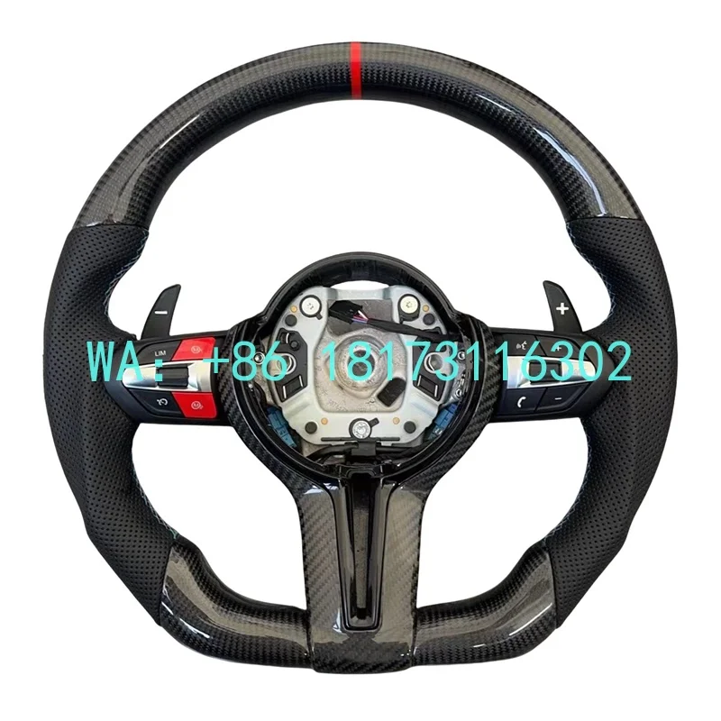 China Plant 2026 Custom Heated M Led Display Carbon Fiber Steering Wheel  M2 M3 M4 M5 F10 F50 F30 F32 F80 F82 F90 E90 E92
