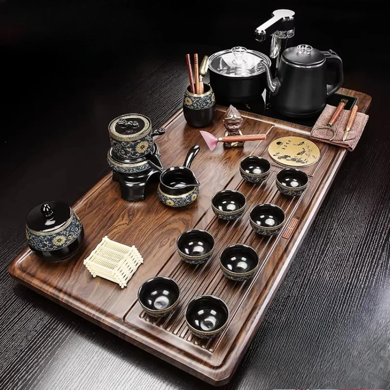

Декоративный чайный поднос для церемоний и приемов, маленький китайский поднос для чая Кунг-фу, прямоугольный, для гостиной, украшение для дома