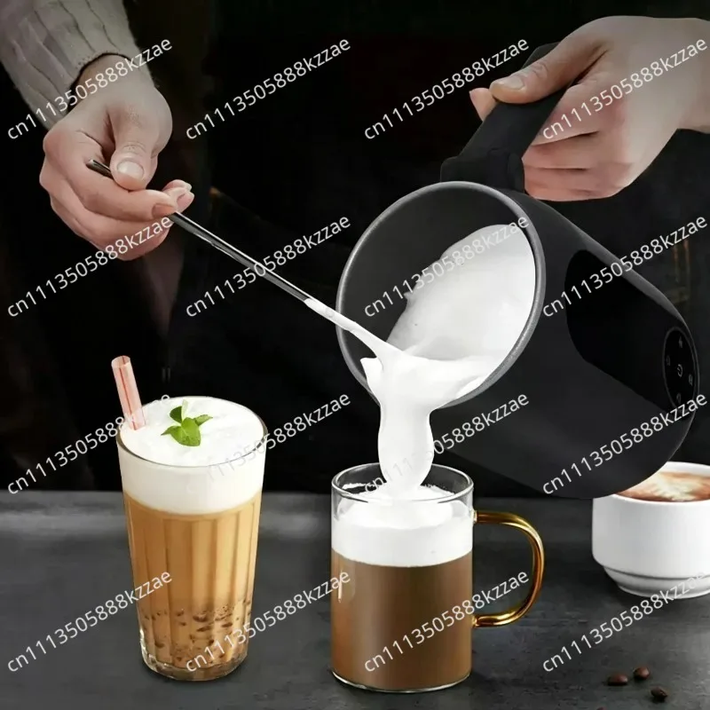 Automatic Electric Milk Frother for Latte Cappuccino Macchiato - Hot And Cold Foam Maker Milk Warmer