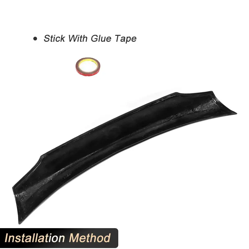 ألياف الكربون سيارة الخلفي الجذع سبويلر أجنحة لسيارات BMW 3 Series E90 M-Sport M3 4-Door 2005-2008 كبير الخلفي سبويلر التمهيد الجناح الشفاه