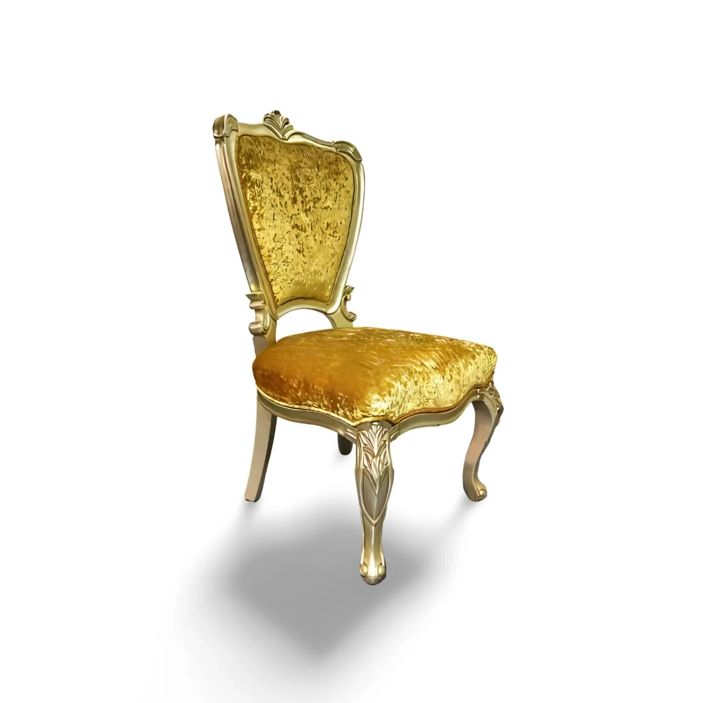 Luxus European Golden Dining Chair Moderne Holz Möbel Für Club Chess Room Hotel Wohnzimmer Esszimmer