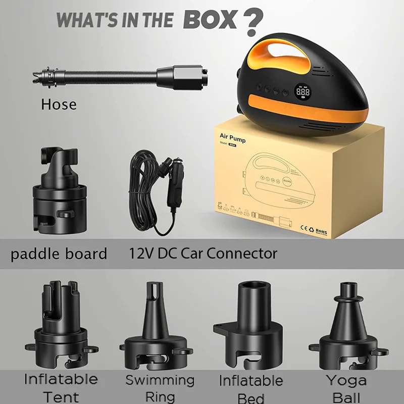 Kayak, inflatable boat, high-pressure electric air pump, kayak, non battery air pump