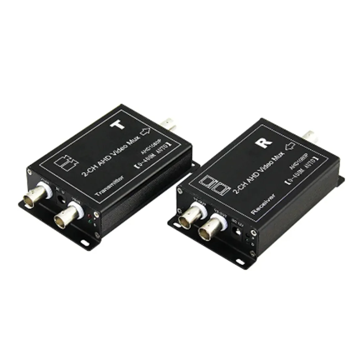 Expansor multiplexor Coaxial HD AHD de 2 canales, 1 línea que transforma el mezclador de señal de cámara de vigilancia de 2 canales, accesorios CCTV