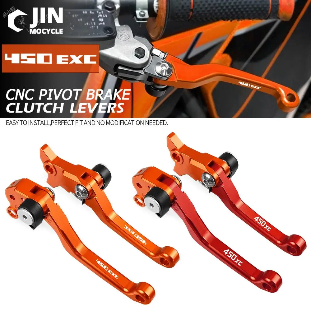 

For K-T-M 450XC 2004 450 EXC EXCR EXCF 2004-2006 Motorcycle Accessories Foldable Pivot Dirt Bike Brake Clutch Levers Cable Lever